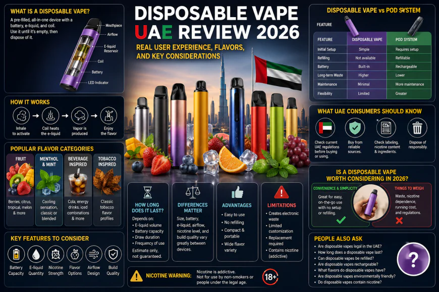 Disposable Vape UAE Review 2026: Real User Experience, Flavors, and Key Considerations
