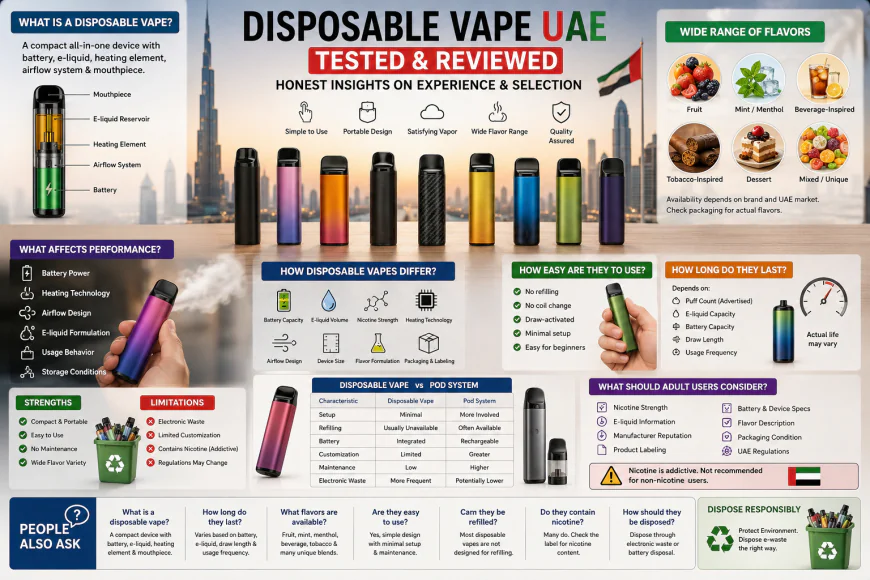 Disposable Vape UAE Review: Real User Experience, Flavors, and Key Considerations