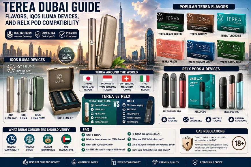 TEREA Dubai Guide: Flavors, IQOS ILUMA Devices, and RELX Pod Compatibility