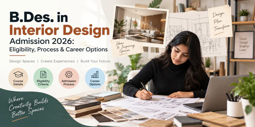 B.Des. in Interior Design Admission 2026: Eligibility, Process & Career Options