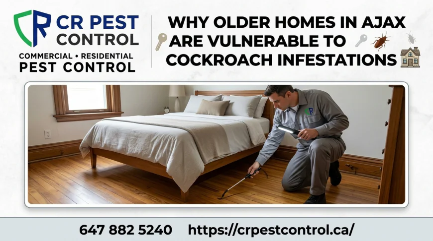 Why Older Homes in Ajax Are Vulnerable to Cockroach Infestations