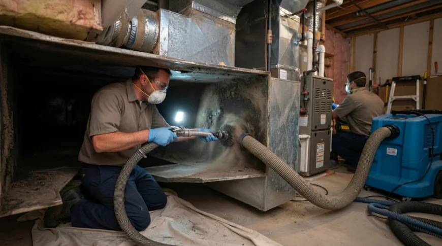 How Professional Cleaning Removes Dust From Inside Air Ducts
