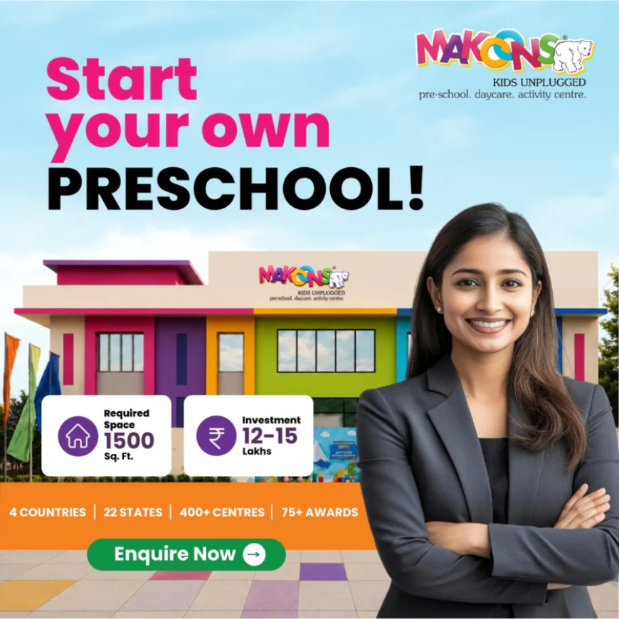 Makoons Preschool Franchise Business Under ₹15–20 Lakh