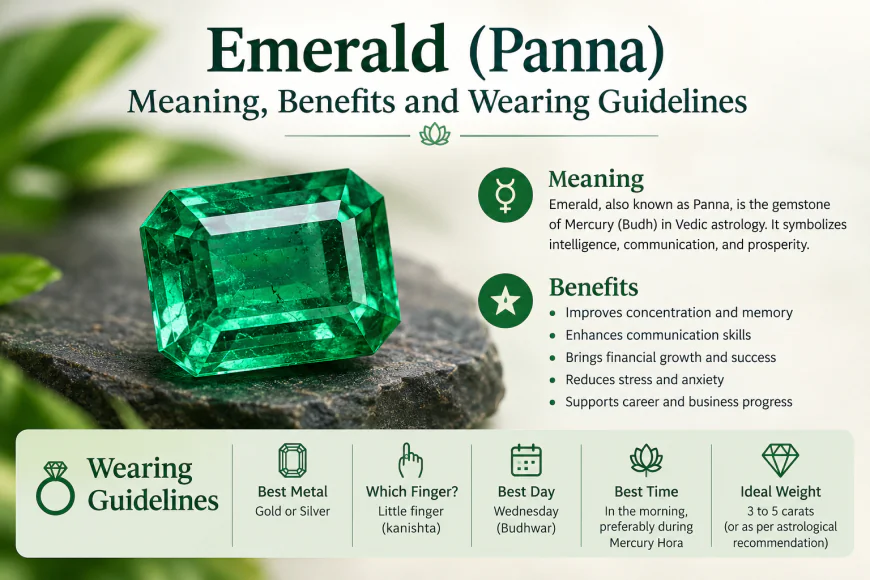Emerald (Panna): Meaning, Benefits and Wearing Guidelines