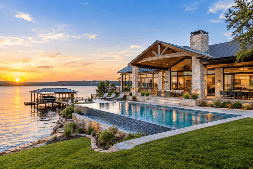 How a Lake LBJ Custom Home Builder Creates Luxury Waterfront Homes