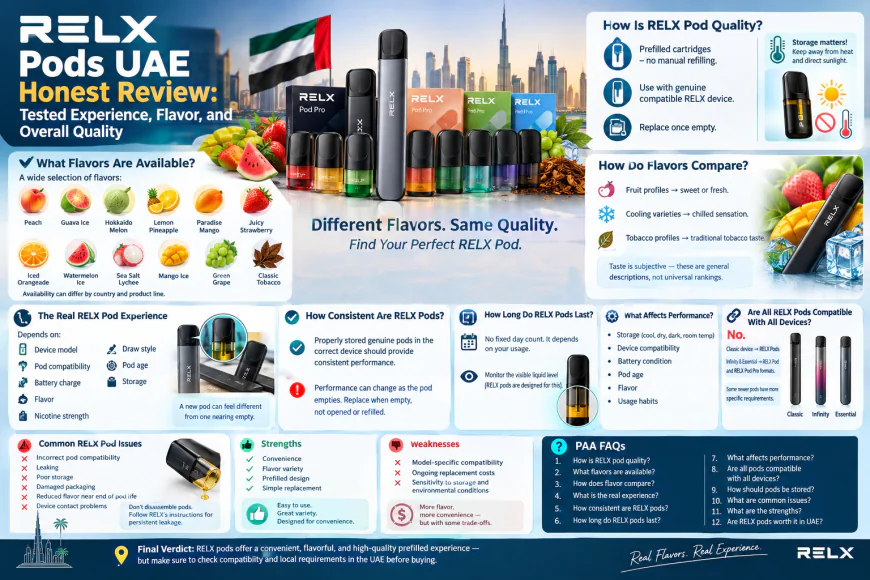 "RELX Pods UAE Honest Review: Tested Experience, Flavor, and Overall Quality "