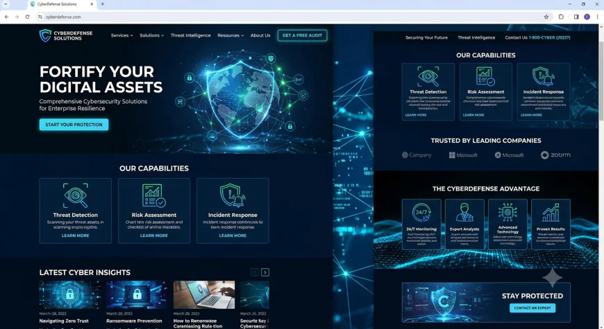 Cyber Security Website Template Features for Creating Incident Response Resources