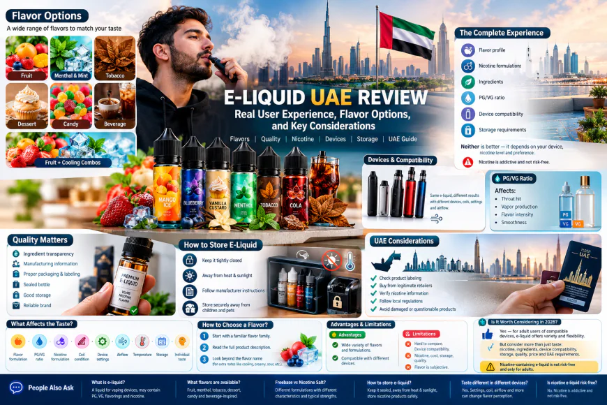 E-Liquid UAE Review: Real User Experience, Flavor Options, and Key Considerations