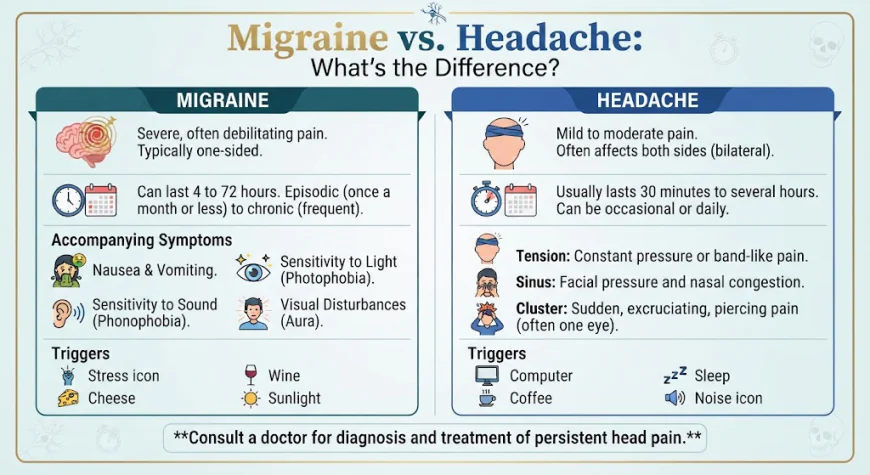 Migraine vs. Headache: What's the Difference?