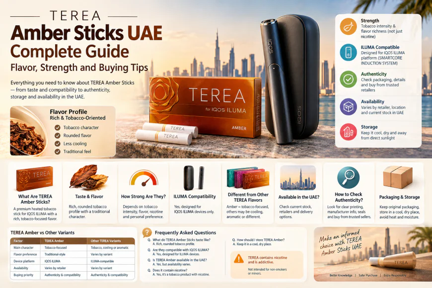 Terea Amber Sticks UAE Complete Guide: Flavor, Strength, and Buying Tips