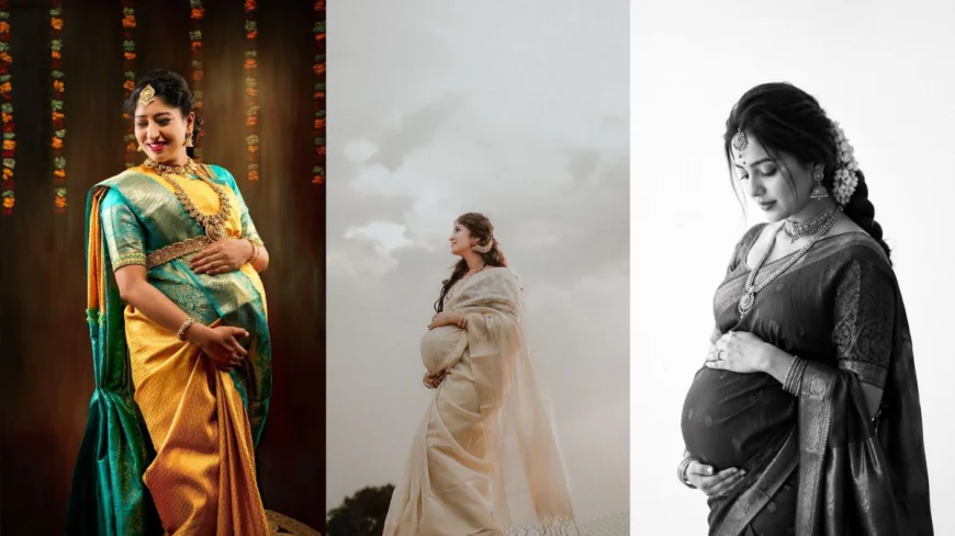 Maternity Photoshoot Ideas for a Traditional Shoot in Noida