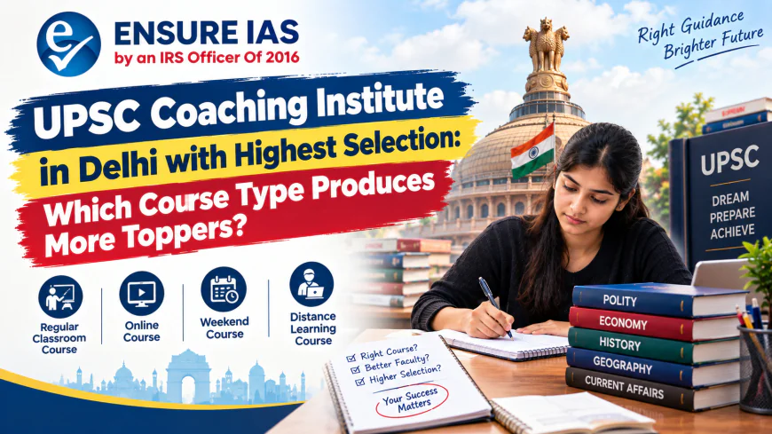 UPSC Coaching Institute in Delhi with Highest Selection: Which Course Type Produces More Toppers?