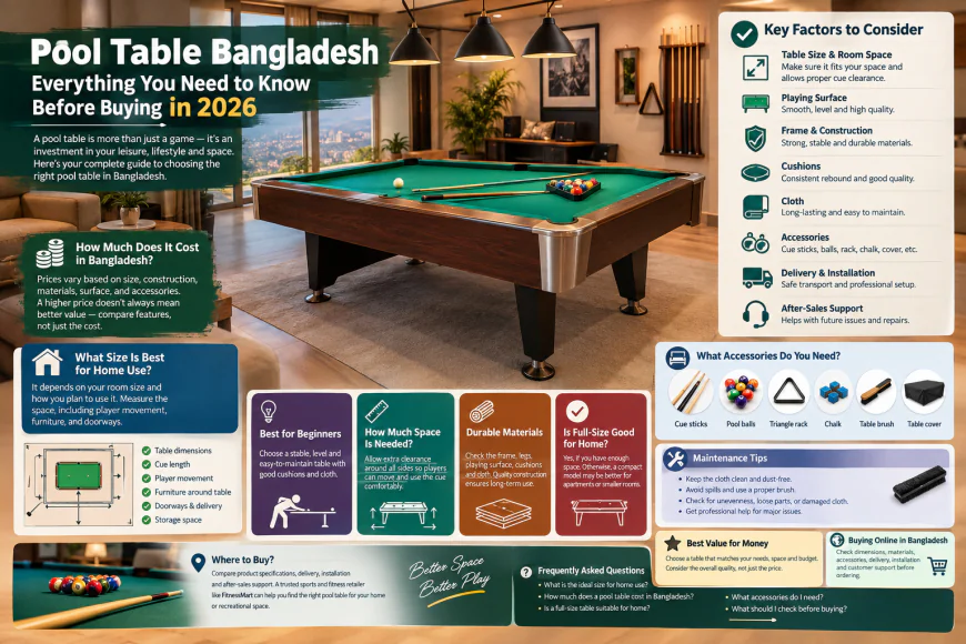 Pool Table Bangladesh: Everything You Need to Know Before Buying in 2026