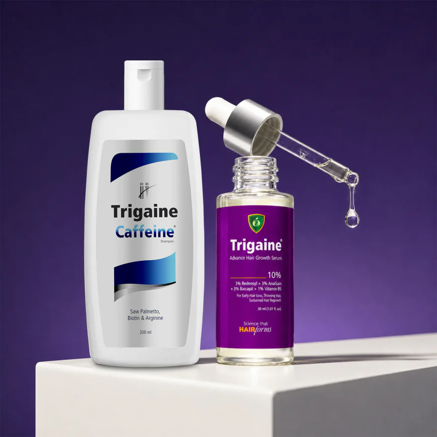 Trigaine Hair Growth Boost Combo: A Complete Hair Fall and Hair Growth Routine