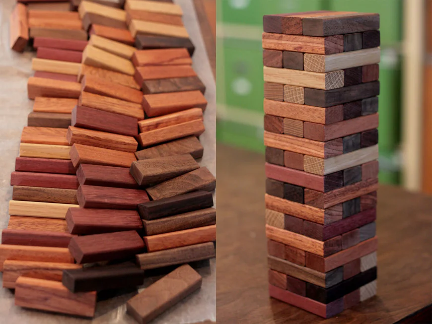 Custom Jenga Set for Personalized Gifts, Events, and Group Entertainment