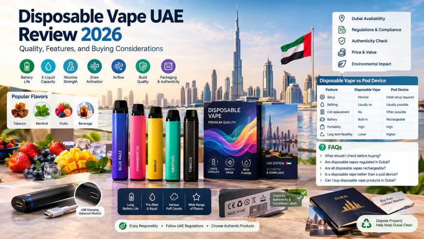 Disposable Vape UAE Review 2026: Quality, Features, and Buying Considerations