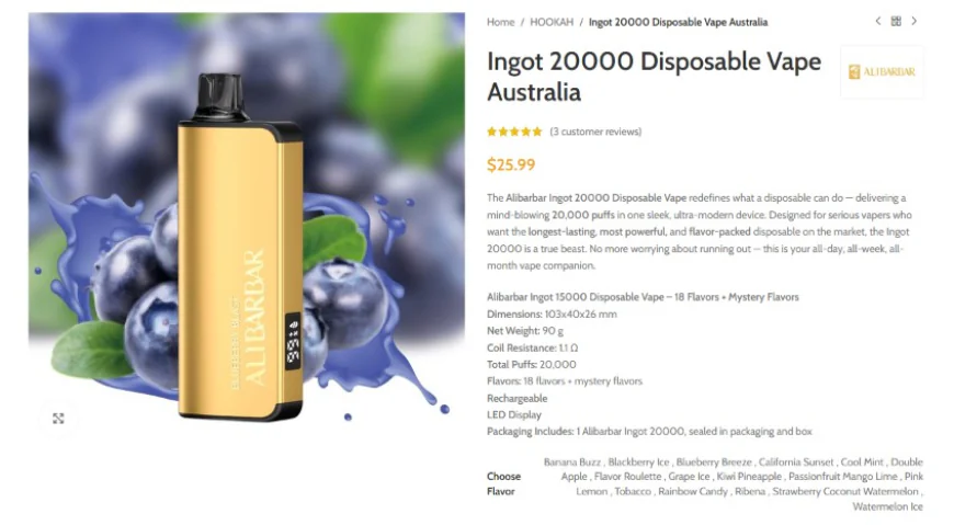 Disposable Vapes Australia: Models, Features and Product Overview