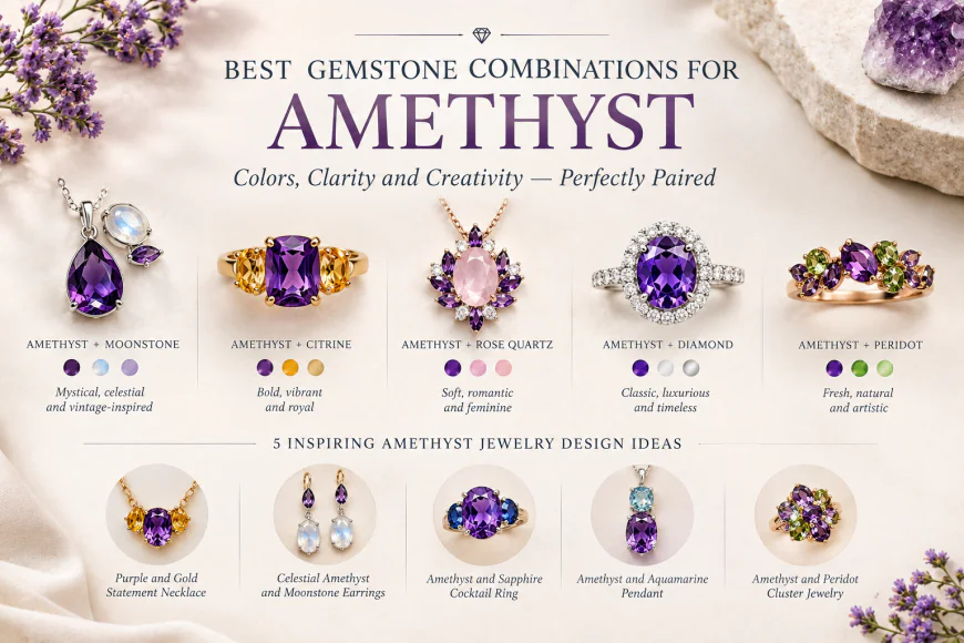 Best Gemstone Combinations for Amethyst