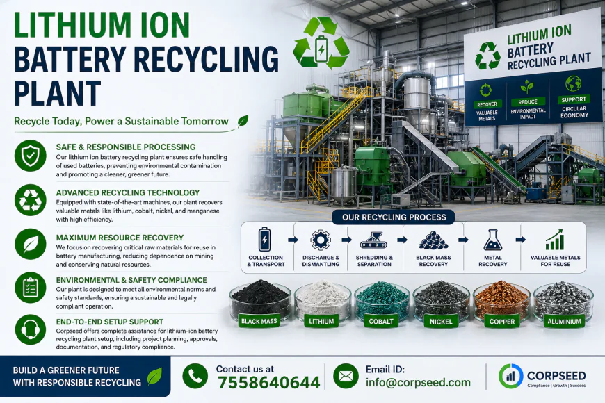 Lithium-Ion Battery Recycling Plant: Process, Compliance and Business Potential 2026