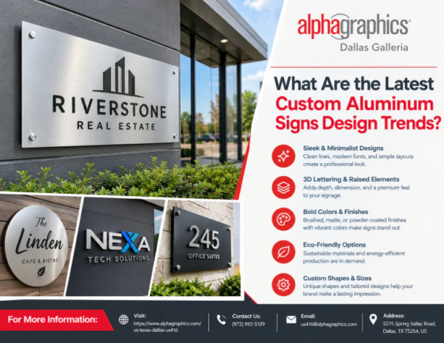 What Are the Latest Custom Aluminum Signs Design Trends?