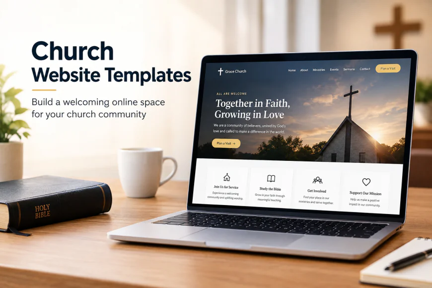Church Website Templates for Helping New Visitors Understand a Church