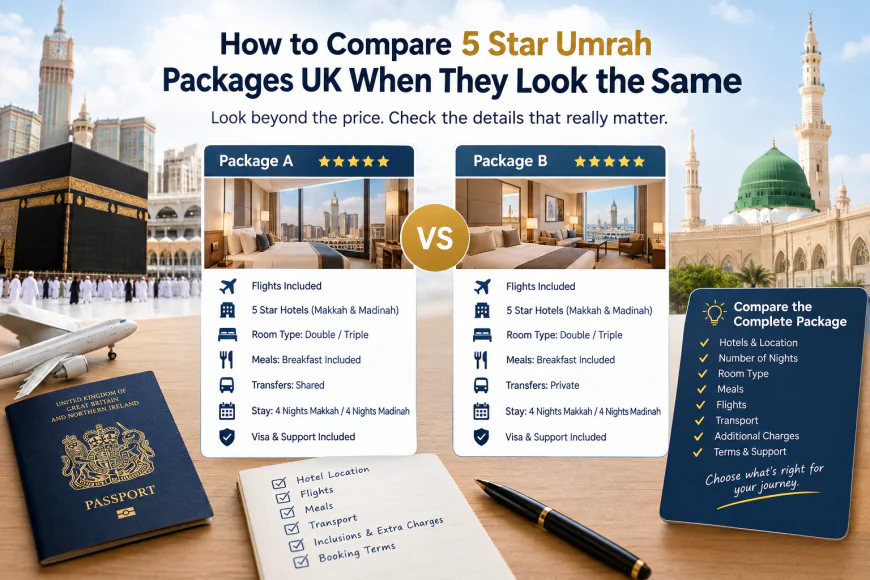 How to Compare 5 Star Umrah Packages UK When They Look the Same