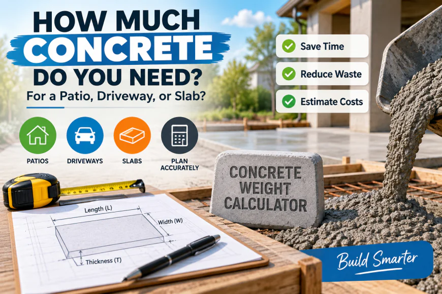 Concrete Volume Guide for Patios, Driveways and Slabs
