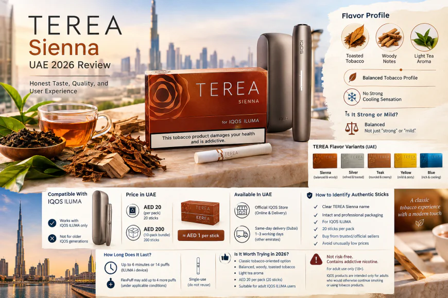 TEREA Sienna Flavors UAE 2026 Review: Honest Taste, Quality, and User Experience