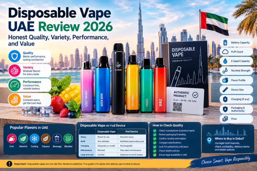 Disposable Vape UAE Review 2026: Honest Quality, Variety, Performance, and Value