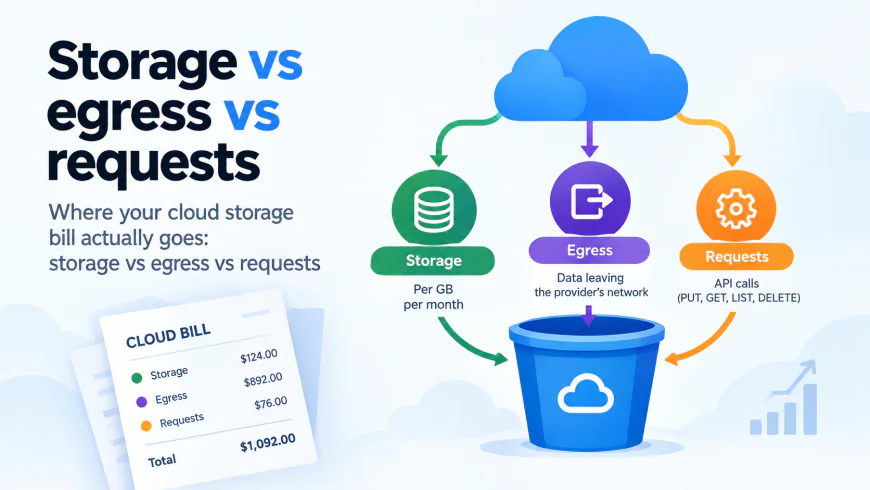 Where your cloud storage bill actually goes: storage vs egress vs requests