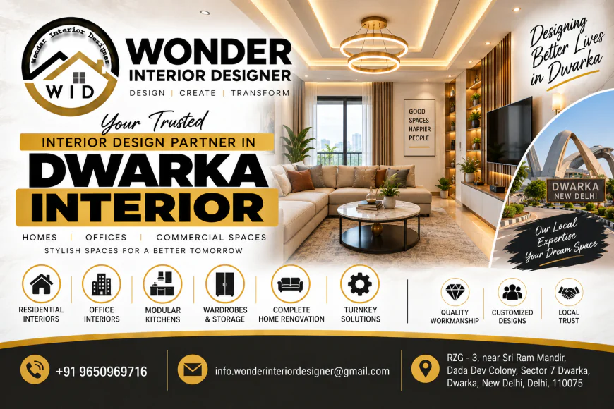 Dwarka Interior – Stylish and Modern Home Interior Solutions with Wonder Interior Designer