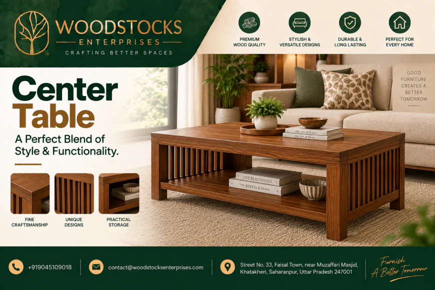 Center Table – Stylish and Functional Living Room Furniture with Woodstocks Enterprises