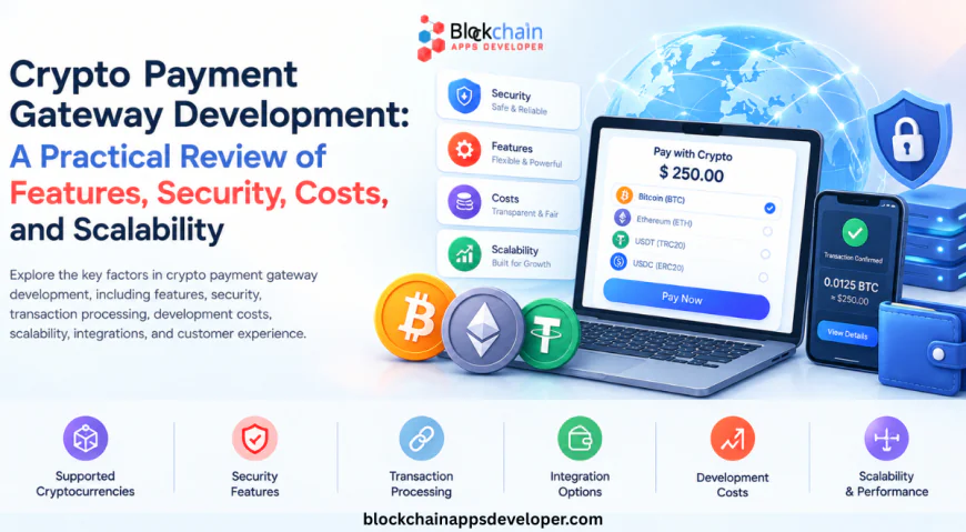 Crypto Payment Gateway Development: A Practical Review of Features, Security, Costs, and Scalability