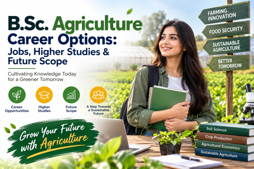 B.Sc. Agriculture Career Options: Jobs, Higher Studies & Future Scope