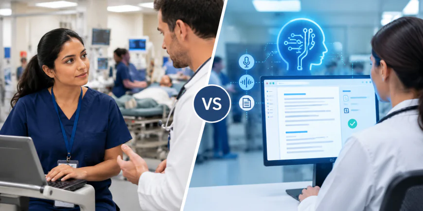 Emergency Department Scribes vs. AI Scribes: What’s the Difference?