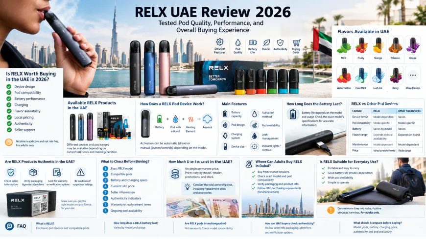 RELX UAE Review 2026: Tested Pod Quality, Performance, and Overall Buying Experience