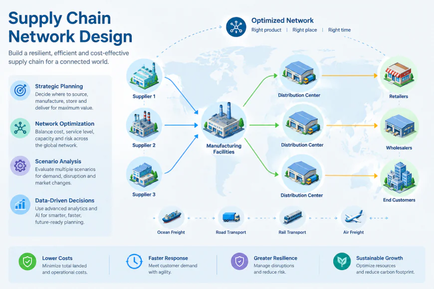 Supply Chain Network Design: AI, Optimization, Vendors, and Market Trends