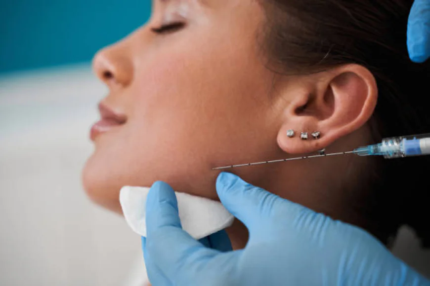 How can Jawline fillers define a less prominent jawline?