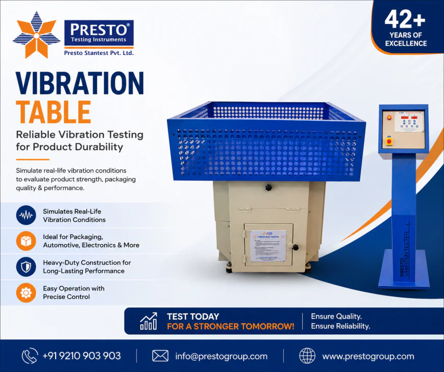 Vibration Table for Packaging Testing: Principle & Standards