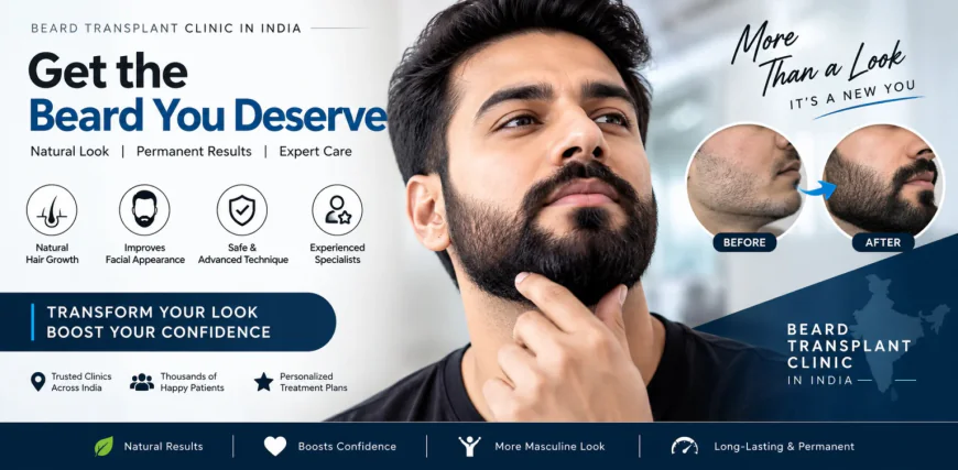 Restore Your Beard, Renew Your Confidence – Leading Beard Transplant Clinic in India