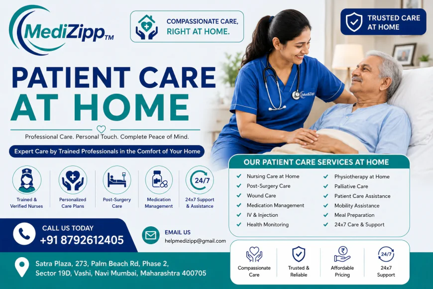 Patient Care at Home – Comfortable and Reliable Home Care Support with Medizipp