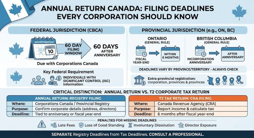 Annual Return Canada: Filing Deadlines Every Corporation Should Know