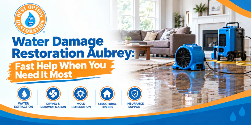 Water Damage Restoration Aubrey: Fast Help When You Need It Most