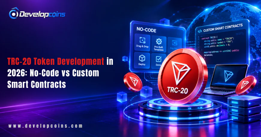 TRC-20 Token Development in 2026: No-Code vs Custom Smart Contracts