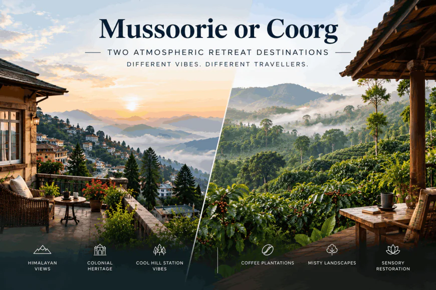 Mussoorie Vs Coorg Villa Retreat Destination Comparison