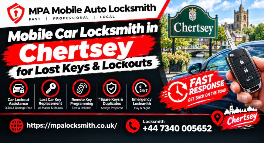 Mobile Car Locksmith in Chertsey for Lost Keys & Lockouts