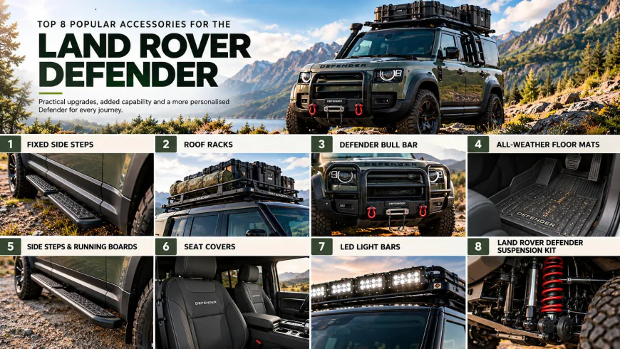 Top 8 Popular Accessories for the Land Rover Defender