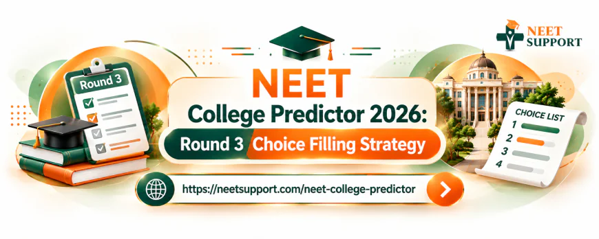 NEET College Predictor 2026: Round 3 Choice Filling Strategy