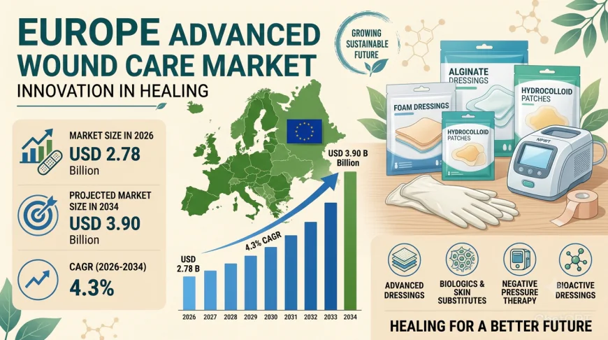 Europe Advanced Wound Care Market Size, Share, Trends and  Report 2034