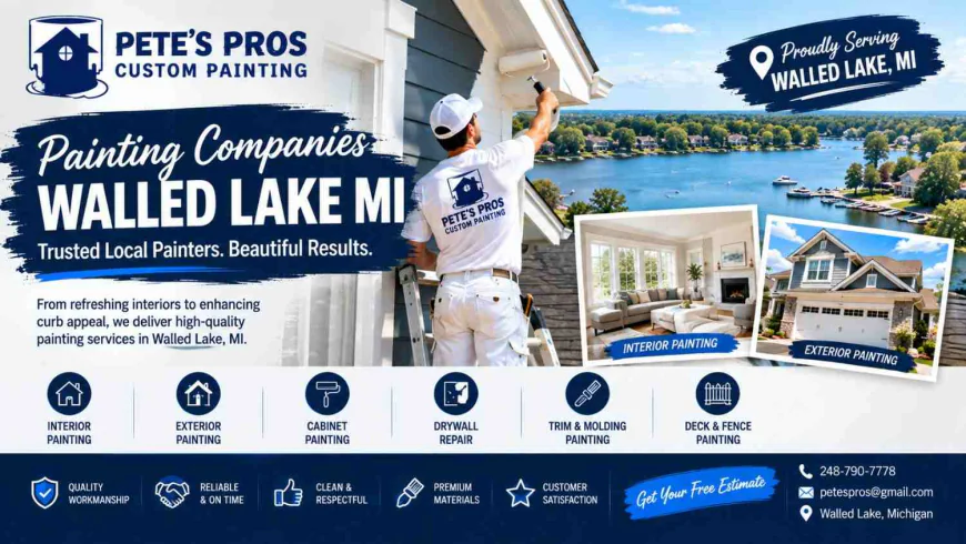 Painting Companies Walled Lake MI: Residential Painting Services In Walled Lake MI